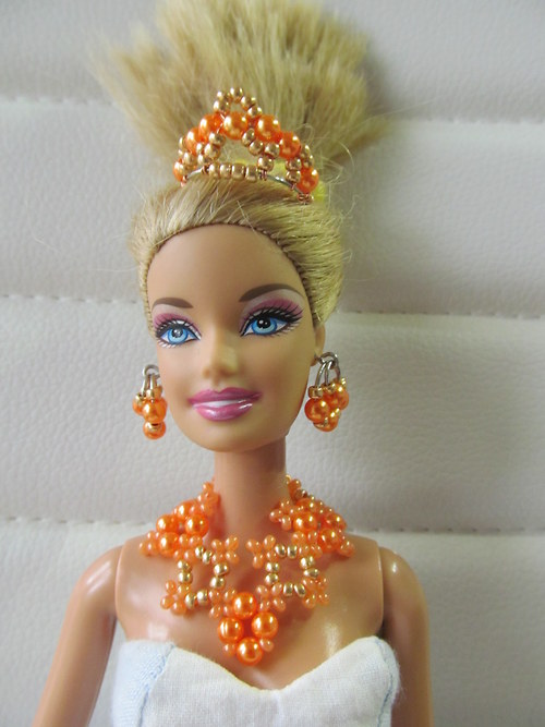 Barbie - oranžová sada — foto 4