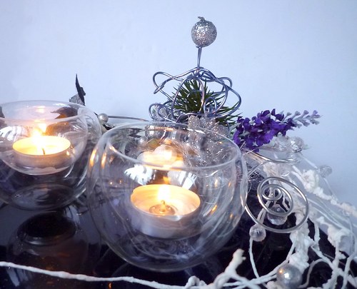 Vánoční svícen Stromeček violet — foto 2