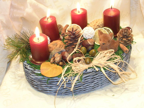 Adventní svícen s kolouškem — foto 3
