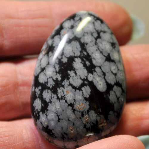 OBSD Obsidián vločkový 42x28 mm — foto 2