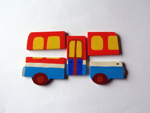 Autobus-skládačka s magnety — foto 2
