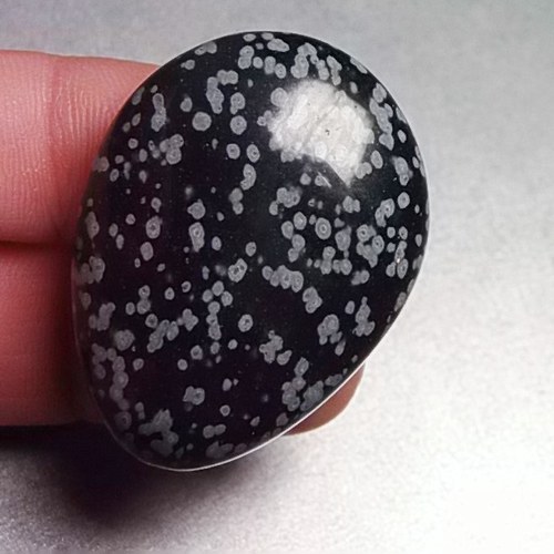 Obsidián vločkový - placka 601 — foto 2