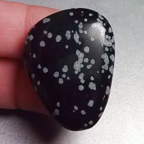 Obsidián vločkový - placka 602 — foto 2