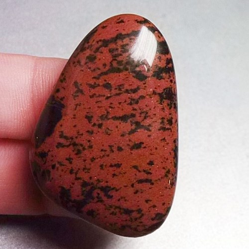 Obsidián mahagonový - placka 614 — foto 2