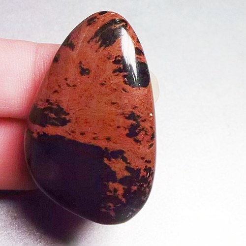 Obsidián mahagonový - placka 616 — foto 2
