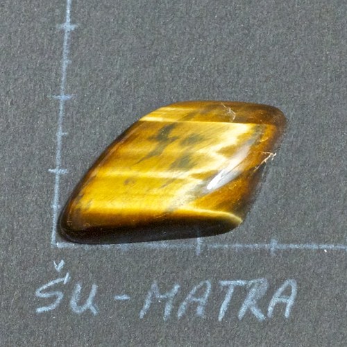 Tygří/sokolí oko- kabošon — foto 2