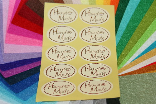 Samolepky Hand Made, 10 ks — foto 2