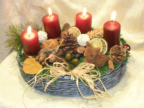 Adventní svícen s kolouškem — foto 4