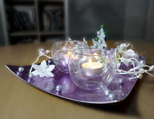 Vánoční svícen Stromeček purple — foto 3