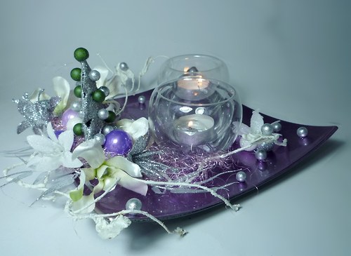 Vánoční svícen Stromeček purple — foto 4