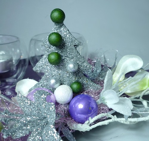 Vánoční svícen Stromeček purple — foto 5