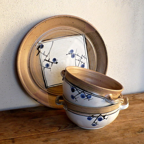 Talíř mělký, trnka - 26cm — foto 5