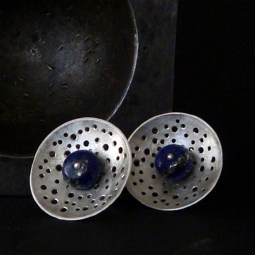 Náušnice s lapis lazuli Colade — foto 2