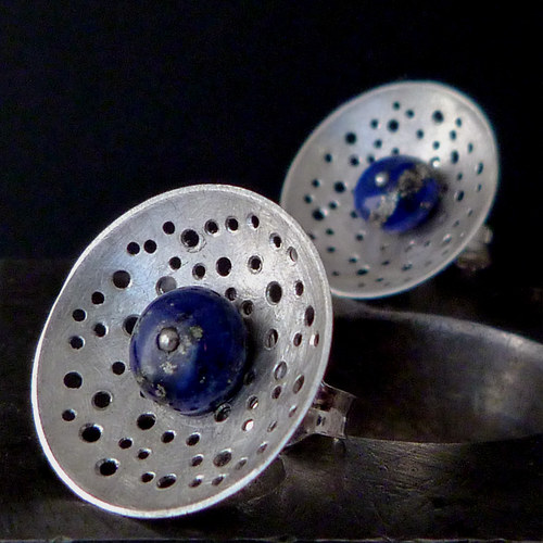 Náušnice s lapis lazuli Colade — foto 4