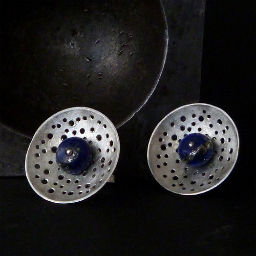 Náušnice s lapis lazuli Colade — foto 5