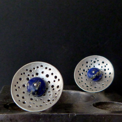 Náušnice s lapis lazuli Colade — foto 6