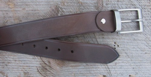 Opasek klasik-hladký 4 cm — foto 3