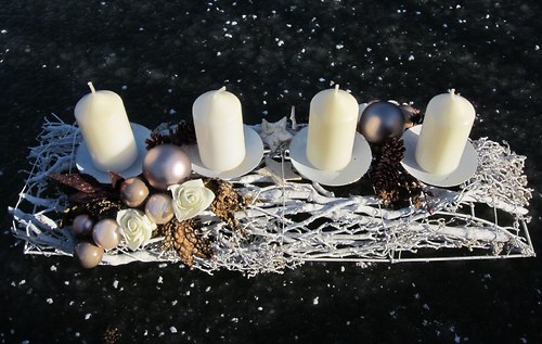 ADVENTNÍ SVÍCEN - bílý — foto 2