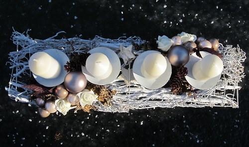 ADVENTNÍ SVÍCEN - bílý — foto 3