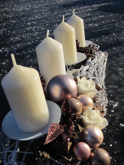 ADVENTNÍ SVÍCEN - bílý — foto 4