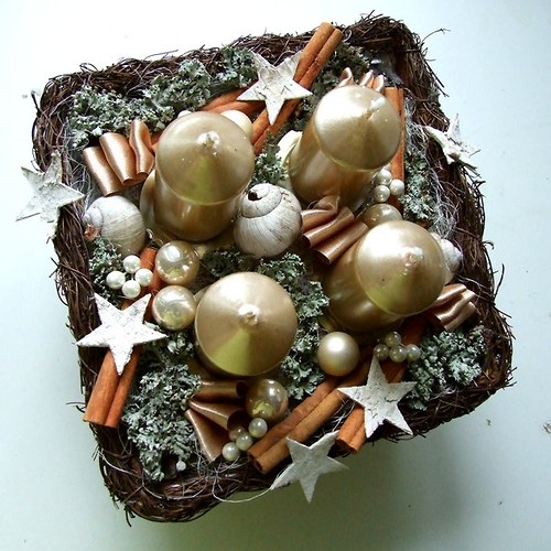 Adventní svícen krémový - rezervace — foto 2