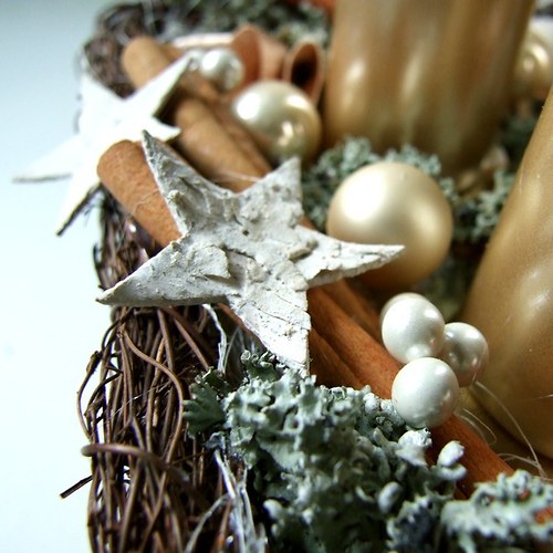 Adventní svícen krémový - rezervace — foto 3