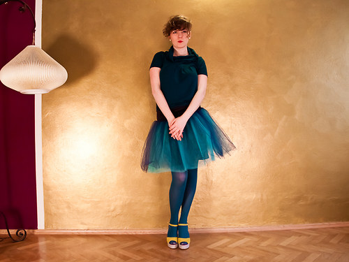 Be blue - tylová sukně — foto 2