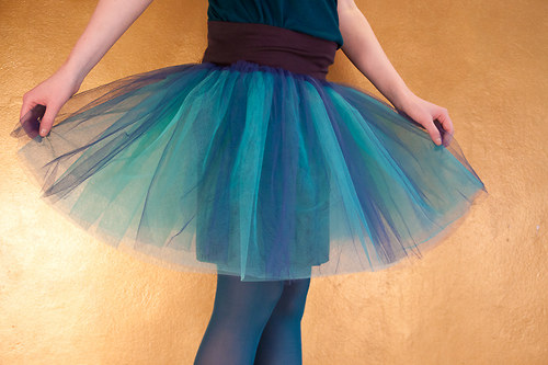 Be blue - tylová sukně — foto 3