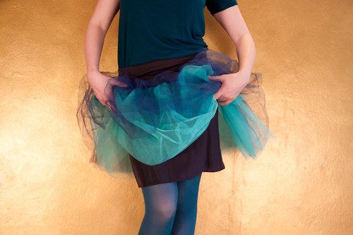 Be blue - tylová sukně — foto 4