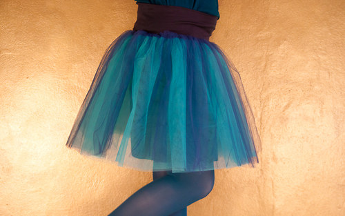 Be blue - tylová sukně — foto 5