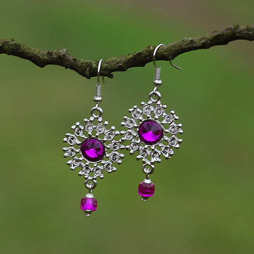 Swarovski fuchsiová sluníčka — foto 2
