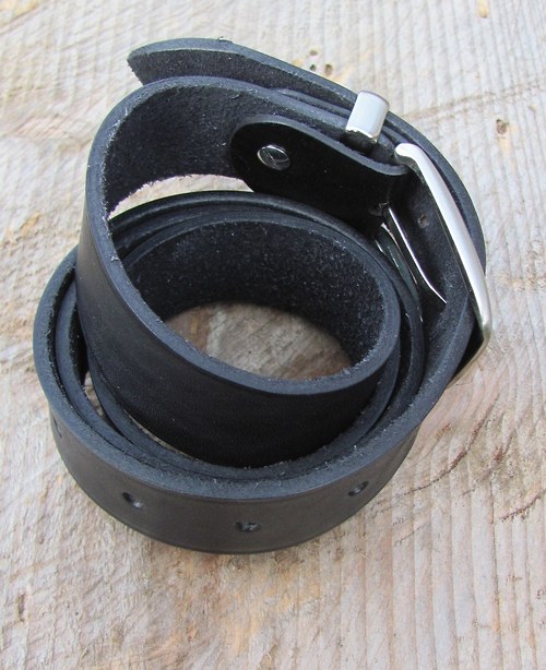 Kožený opasek-3 cm — foto 2