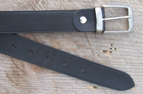 Kožený opasek-3 cm — foto 3