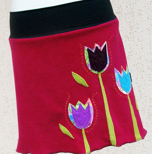 Sukně fleece - Tulips — foto 4
