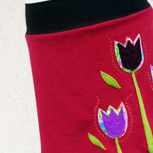 Sukně fleece - Tulips — foto 5