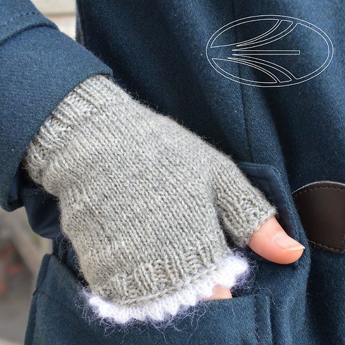Grey - dámské bezprsté rukavice — foto 2