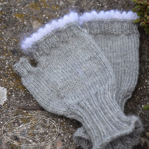 Grey - dámské bezprsté rukavice — foto 3