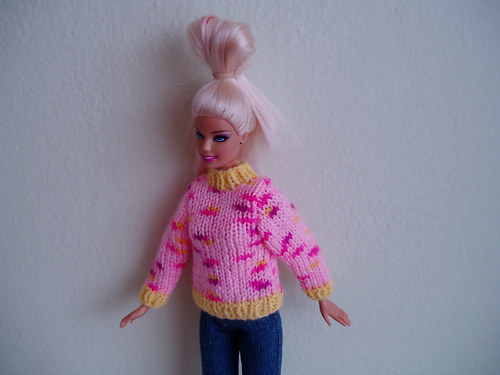 Svetr pro Barbie-růž. melír — foto 2