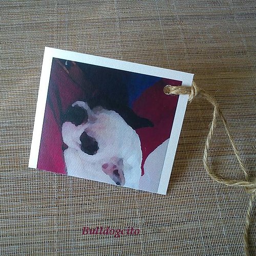 Cedulka se spícím buldočkem — foto 2