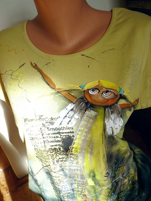 Triko "jSem andĚl", XL/XXL — foto 3