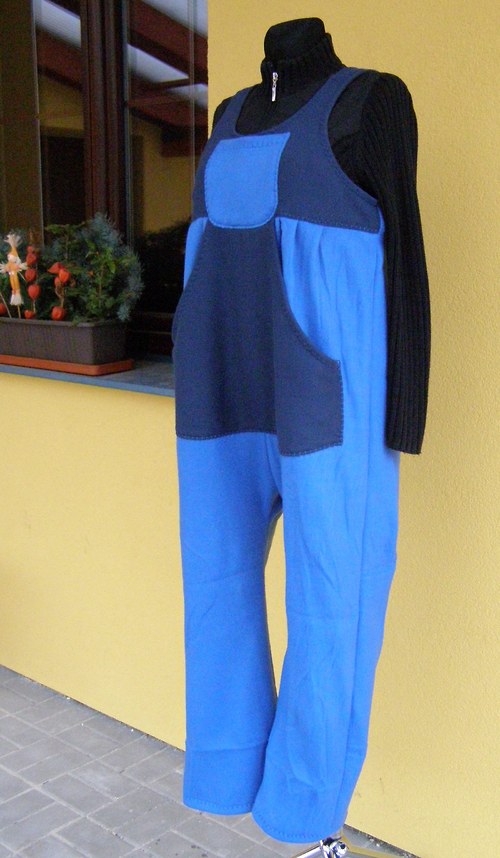 Krtečkové gatě - Klokanka modro modá — foto 3