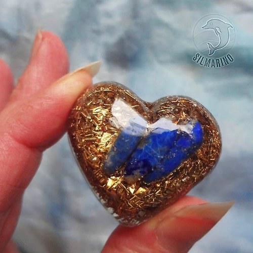 "Srdce Egypta" - orgonit lapis lazuli, zlato — foto 2