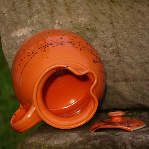 Džbánek s pokličkou Smetánek 1,5l - Oranžáda — foto 2