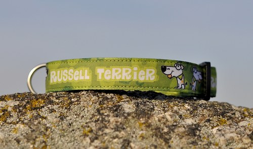 Obojek Russell Terrier zelený — foto 2