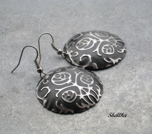 Náušnice ,,BLACK ROSES,, — foto 2