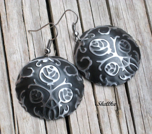 Náušnice ,,BLACK ROSES,, — foto 3