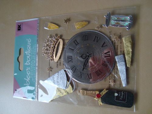 Nový rok 3D samolepky nálepky scrapbook — foto 2