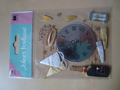 Nový rok 3D samolepky nálepky scrapbook — foto 3