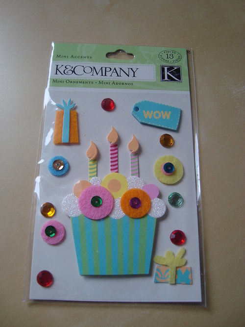 Narozeniny dort 3D nálepky samolepky, scrapbooking — foto 2