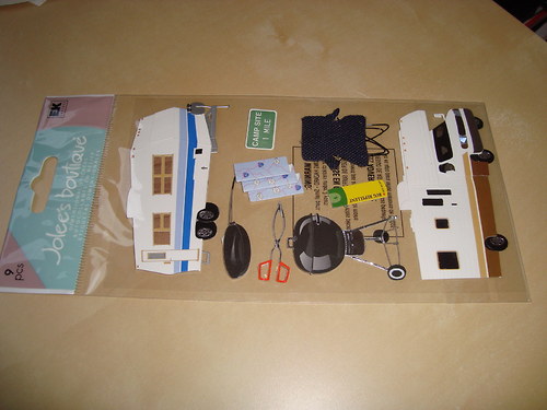 Kemping 3D nálepky samolepky scrapbooking — foto 3